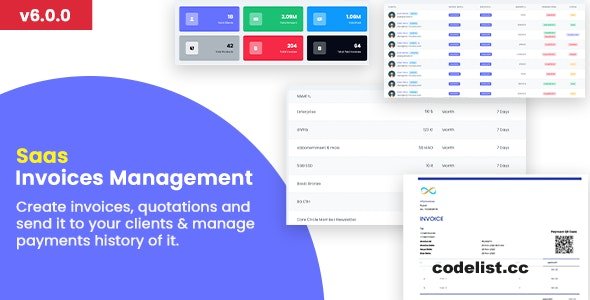 Invoice SaaS Management System v6.0.0 - Invoices SaaS / Billing Management / Laravel Invoice Management 