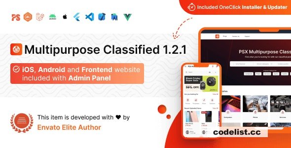 PSX v1.2.2 - Multipurpose Classified Flutter App with Frontend and Admin Panel