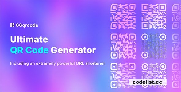 66qrcode v17.0.0 - Ultimate QR Code Generator & URL Shortener (SAAS) - nulled
