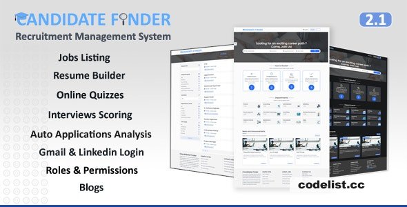 Candidate Finder v2.1 - Recruitment Management System 