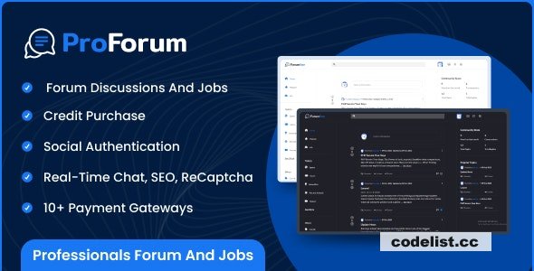 ProForum v1.0 - Professionals Forum and Jobs