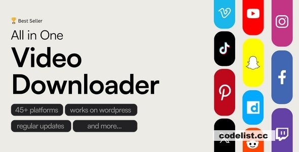 All in One Video Downloader Script v2.14.1 - nulled