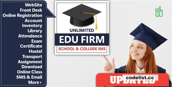Unlimited Edu Firm School & College Information Management System - 23 November 2023 - Happy Edition