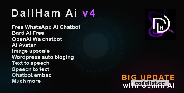 DallHam v3.9 - Gemini Ai, WhatsApp Chatbot, Avatar Maker SAAS System 