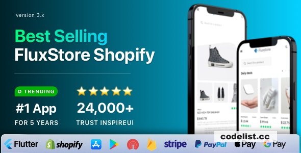 FluxStore Shopify v3.16.8 - The Best Flutter E-commerce app 