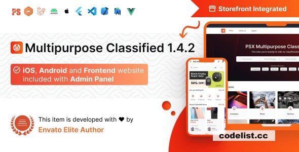 PSX v1.4.2 - Multipurpose Classified Flutter App with Frontend and Admin Panel