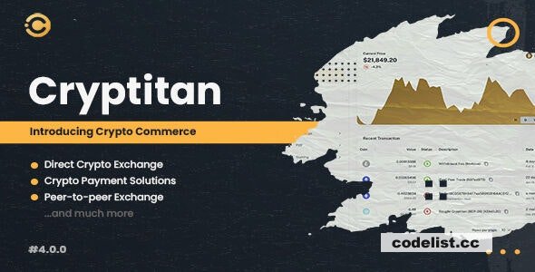 Cryptitan v5.1.1 - Multi-featured Crypto Software & Digital Marketplace