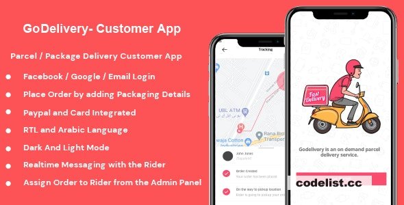 GoDelivery v1.0.1 - Delivery Software for Managing Your Local Deliveries - Customer App 