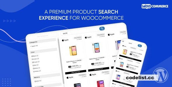 WooSearch v1.0.5 – Popup Product Search & Filters for WooCommerce