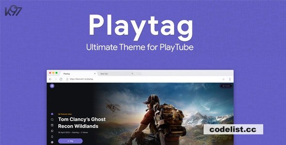 Playtag v1.0.6 - The Ultimate PlayTube Theme 