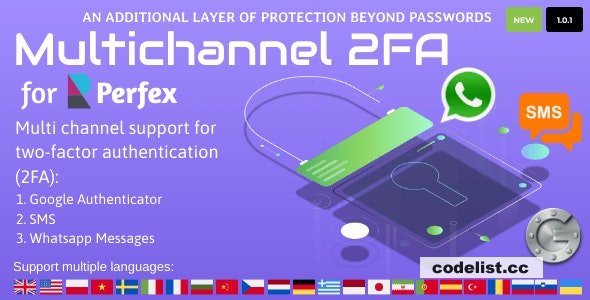Multichannel Two Factor Authentication for Perfex CRM v1.0.1