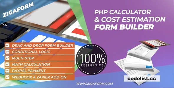 Zigaform v6.0.9 - PHP Calculator & Cost Estimation Form Builder