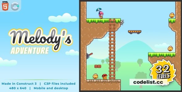 Melody's Adventure v1.0 - HTML5 Platform game 