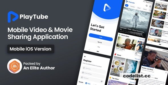 PlayTube IOS v1.8 - Sharing Video Script Mobile IOS Native Application