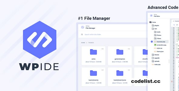 WPIDE Premium v3.4.9 - File Manager & Code Editor 