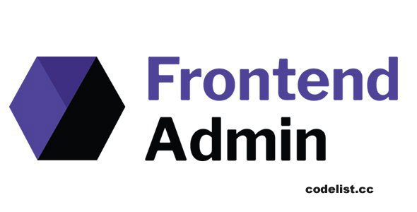 Frontend Admin Pro v3.21.6