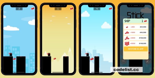 Stick Hero - iOS Game SpriteKit Swift 5 - 28 march 2024
