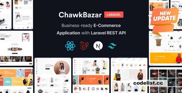 ChawkBazar Laravel v6.4.0 - React, Next, REST API Ecommerce With Multivendor 