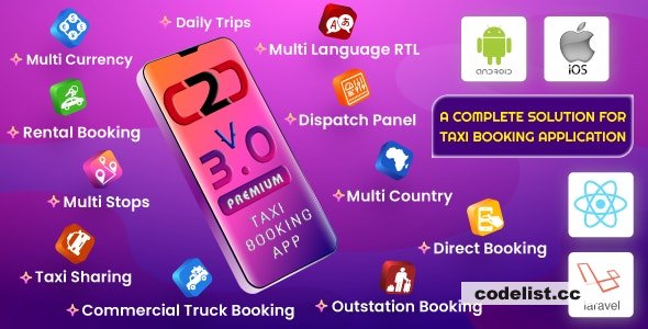 Cab2door v3.0 - Online Taxi Booking App Full Solution 