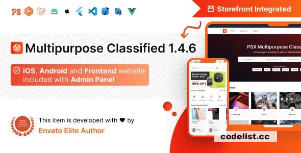 PSX v1.4.6 - Multipurpose Classified Flutter App with Frontend and Admin Panel