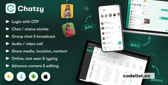 Chatzy v1.0.8 - Whatsap Clone Chat & Call App