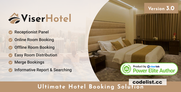 ViserHotel v3.0 - Ultimate Hotel Booking Solution - nulled