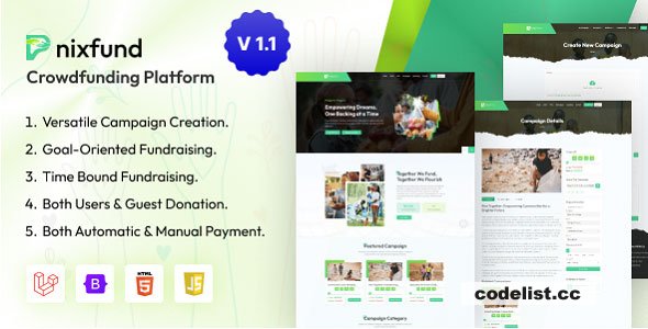 PnixFund v1.1 - Crowdfunding Platform - nulled