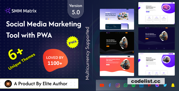SMM Matrix v5.0 - Social Media Marketing Panel with PWA - nulled 